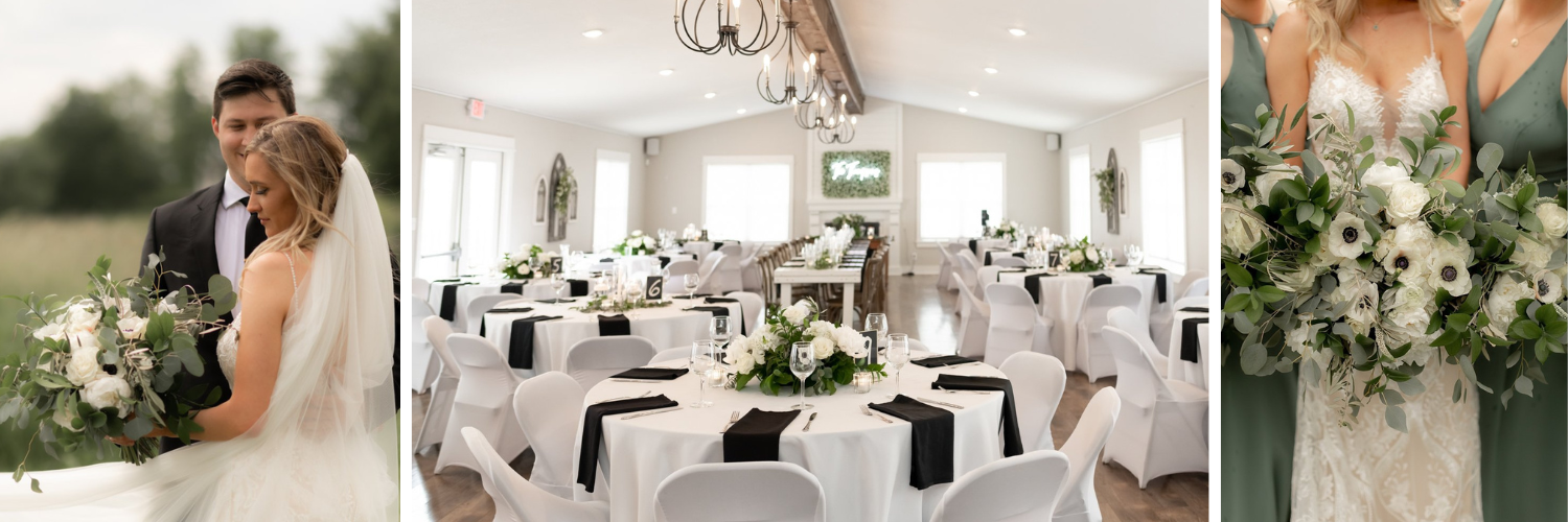 Wedding coordinated and designed at Alta House in Newton, Iowa
